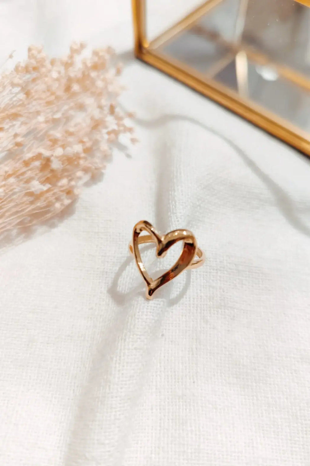 Bague Eros coeur acier inoxydable