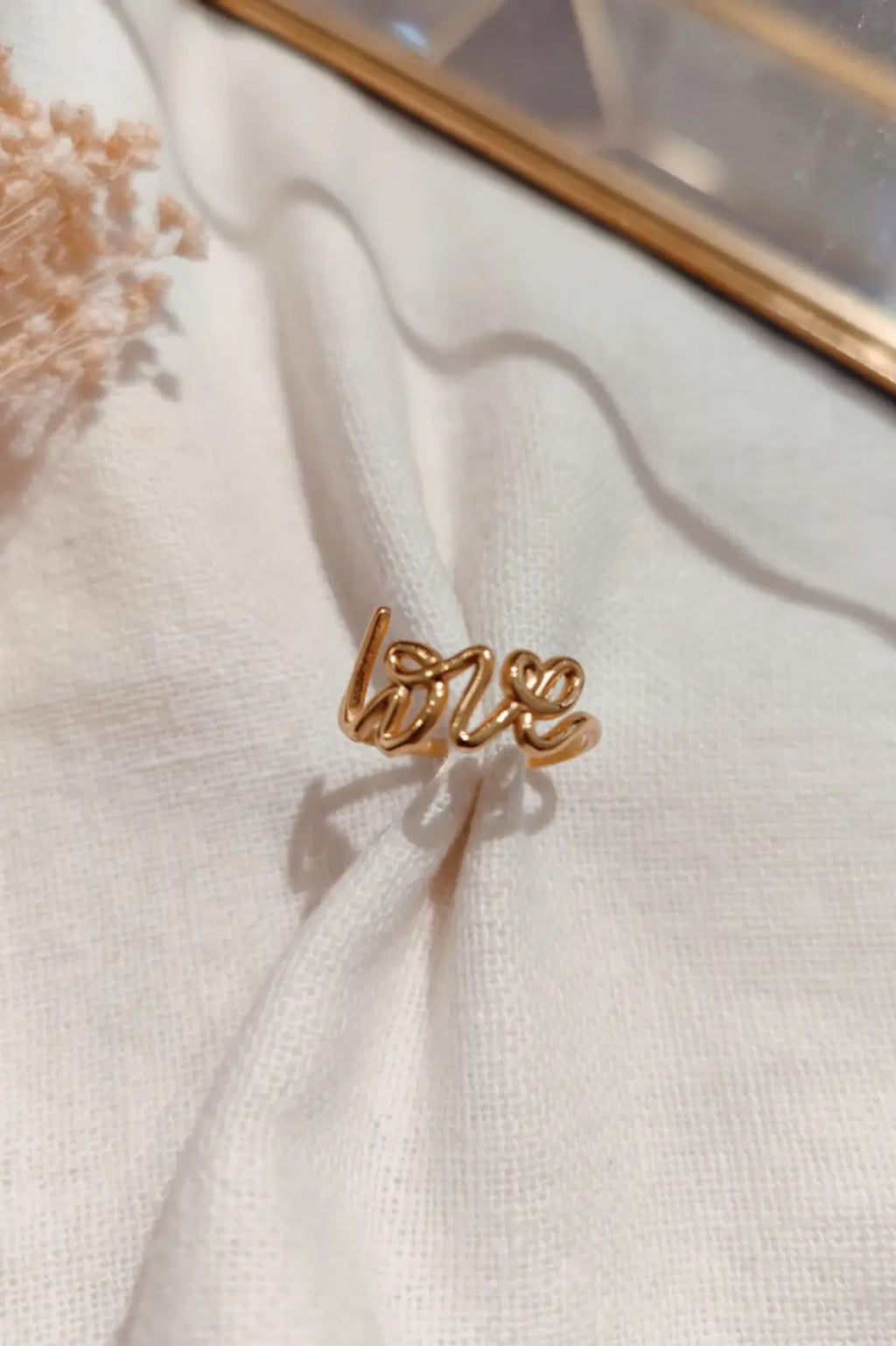 Bague Love acier inoxydable