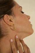 Boucles d'oreilles coeurs Aglaé acier inoxydable
