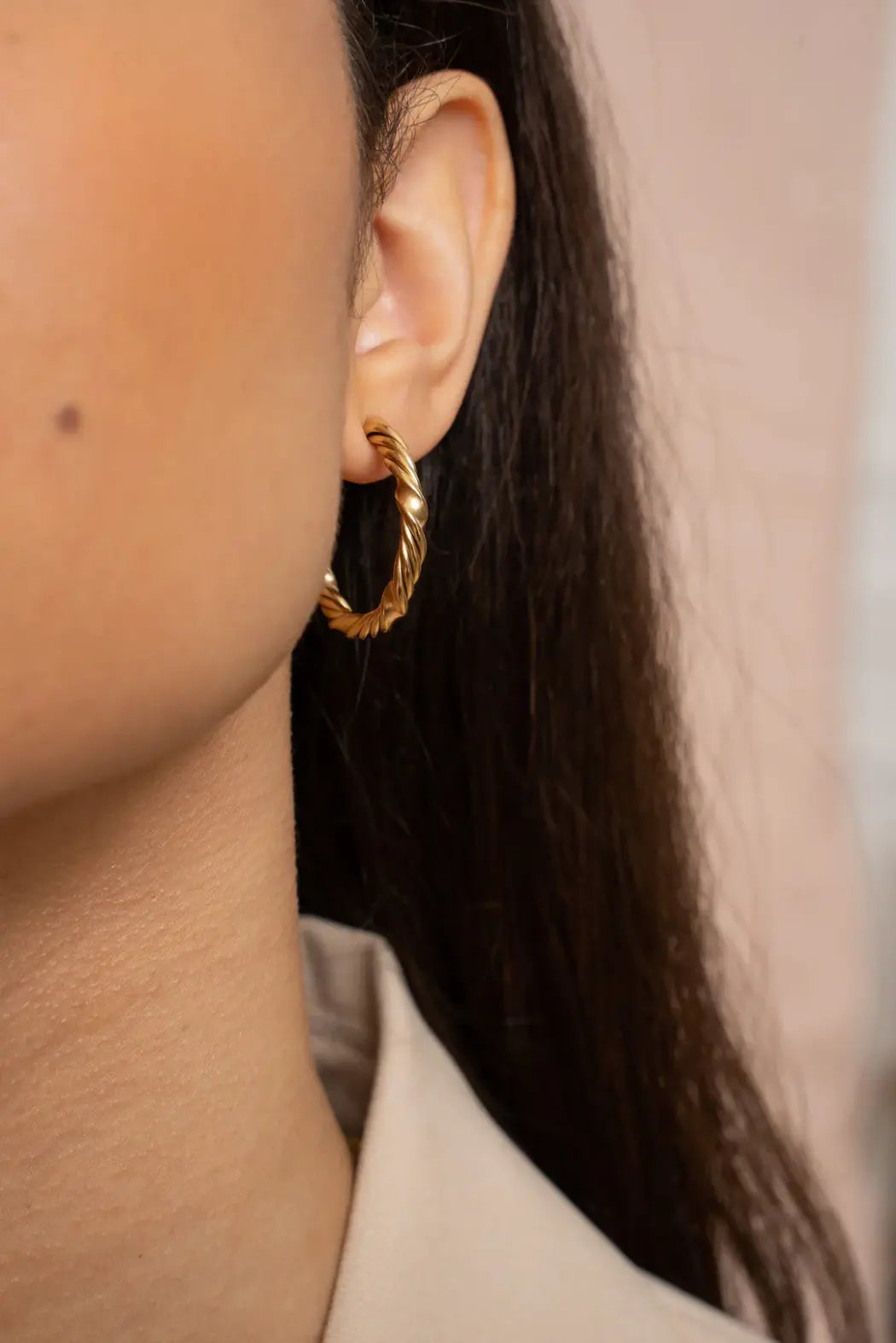 Créoles Aurea acier inoxydable