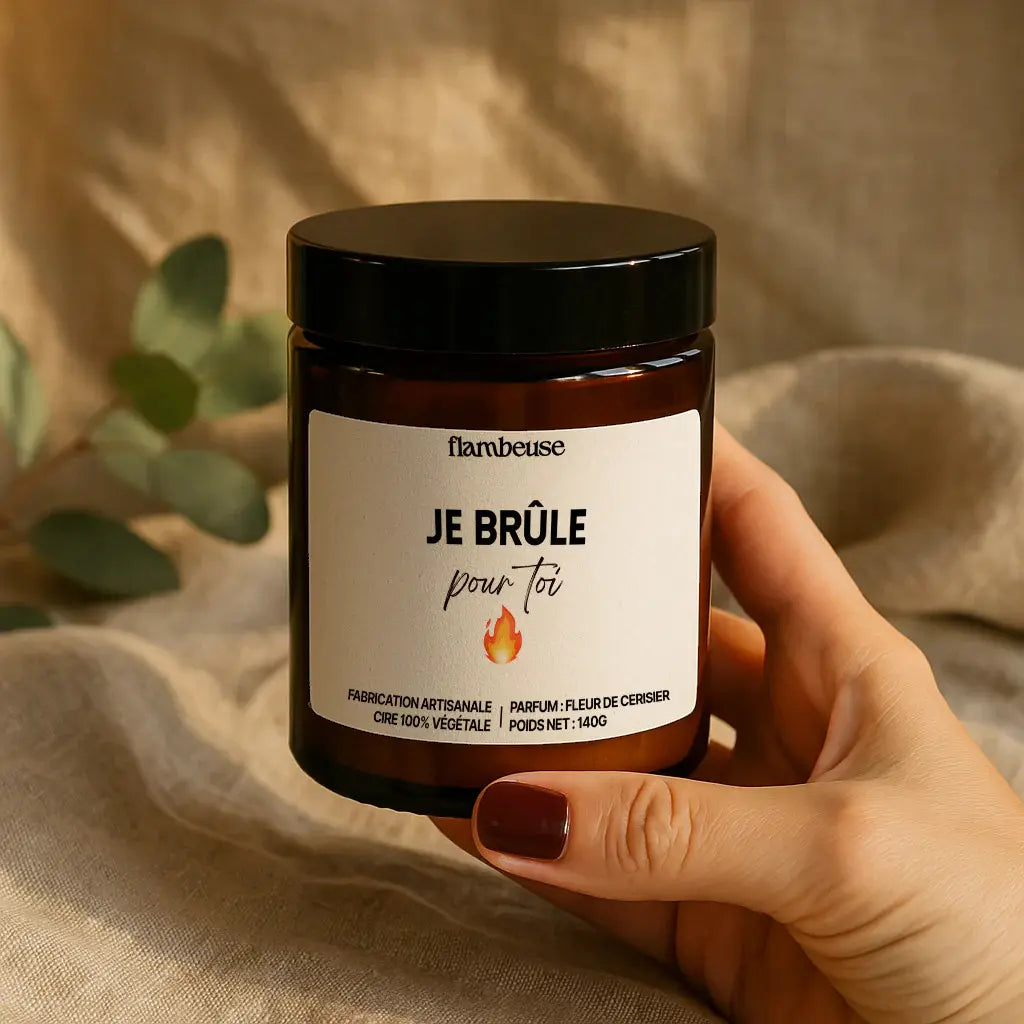 Bougie parfumée je brule pour toi