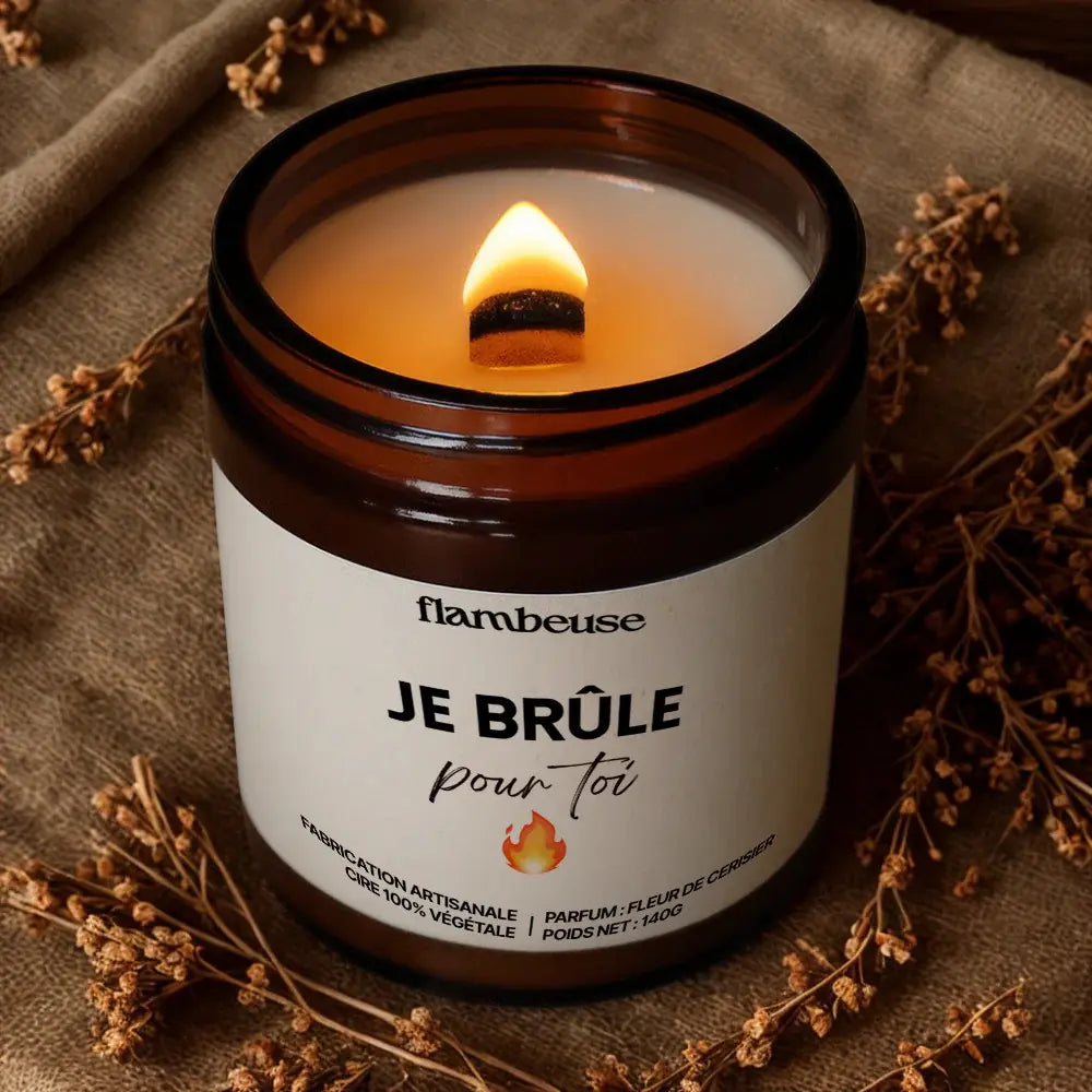 Bougie parfumée je brule pour toi
