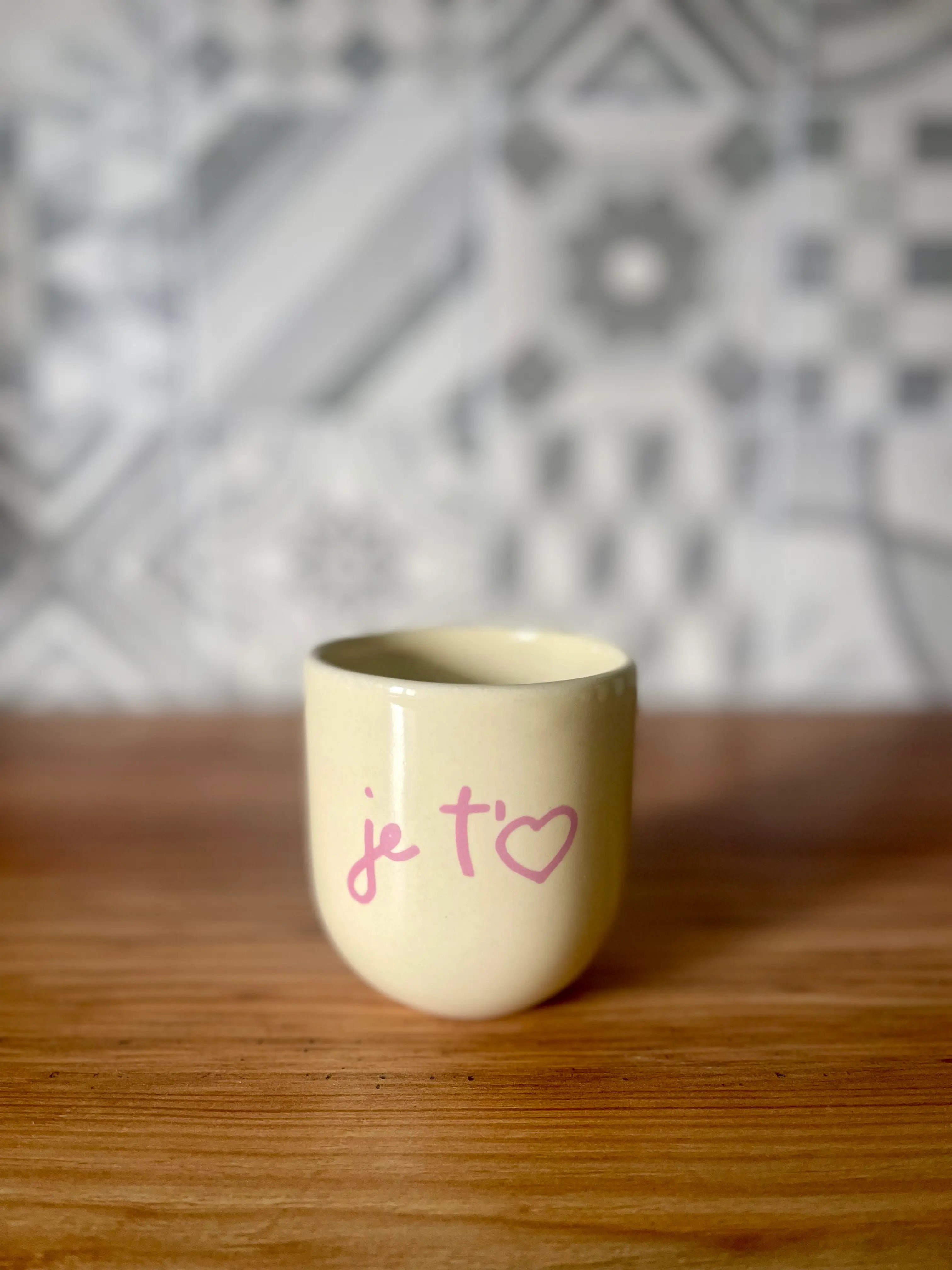 Tasse artisanale je t'aime