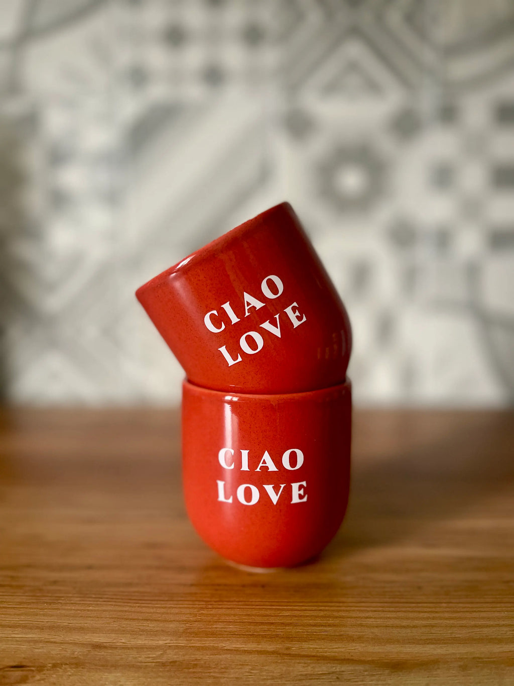 Tasses artisanales ciao love